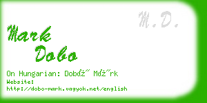 mark dobo business card