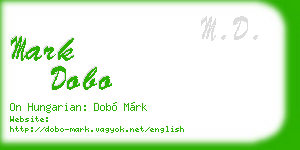 mark dobo business card